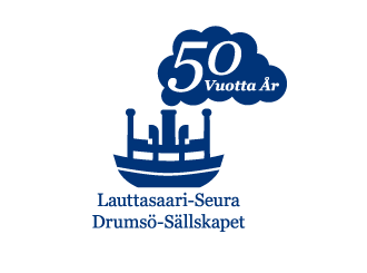 Lauttasaari-Seura 50-v juhlalogo